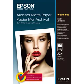 Papier photo EPSON A3+ Mat -50f - 192g/m²