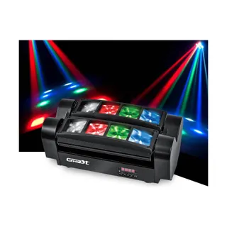 Jeu de lumières GHOST Mini Double BARLED à LEDs RGBW 8x3W - DM