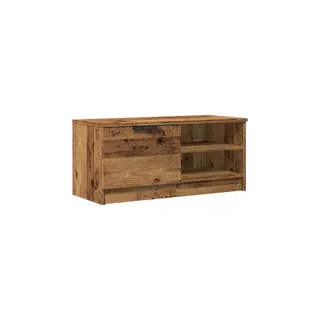 Meuble TV HELLOSHOP26 Meuble TV en bois d'ingénierie vieux boi