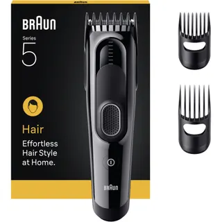 Tondeuse cheveux BRAUN HC5530, molette réglable, 17 hauteurs de coupe, précision 3 mm, autonomie 50 mn