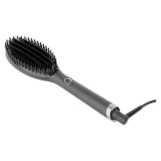 Brosse chauffante GHD professionnelle Glide+ : technologie ionique pour un lissage rapide et une brillance anti-frisottis
