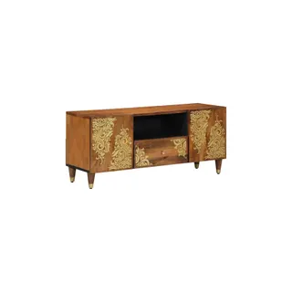 Meuble TV HELLOSHOP26 Meuble TV minimaliste moderne usage inté