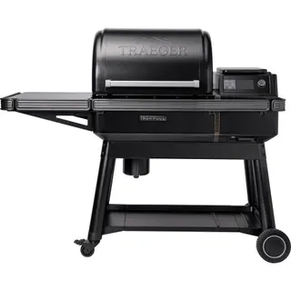 Barbecue pellet LE MARQUIER IRONWOOD noir sur chariot 76 cm