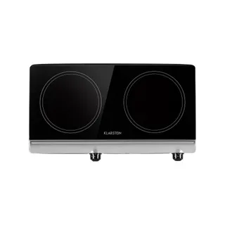 Domino vitrocéramique KLARSTEIN Cookbuddy 2 zones 2400W 5 vitesses inox