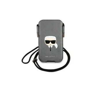 Etui KARL LAGERFELD pour Smartphone 6.1'' à Cordon Saffiano