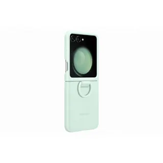 Coque SAMSUNG Z Flip 5 anneau sillicone vert d'eau