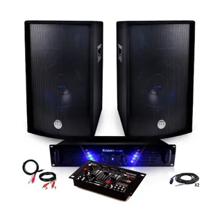 Pack sono IBIZA Pack Sono Ampli AMP-300 + HP BMS-12 de 2