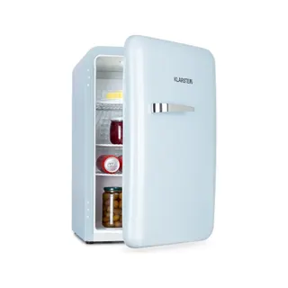 Réfrigérateur 1 porte KLARSTEIN Audrey 70L 3 étagères rétro 39 dB Bleu