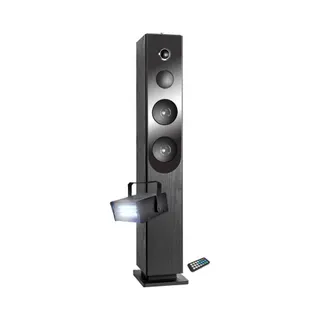 Enceinte Bluetooth INOVALLEY Tour de son Blacktower+ avec lecteur CD,