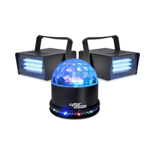 Jeu de lumières LYTOR Pack Soirée FIESTA SUNMAGIC + 2 LED STRO