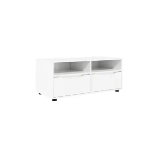 Meuble TV HELLOSHOP26 Meuble TV moderne rectangulaire avec tir