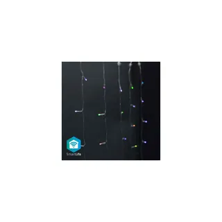Guirlande lumineuse NEDIS Rideau Wi-Fi 180 LED's RGB chaud