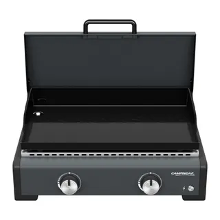 Plancha gaz CAMPINGAZ SIGMA 2 2210869 noir 2 brûleurs à poser, 58x36 cm