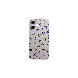 Coque BURGA iPhone 17 MagSafe Tough Motif Cœurs