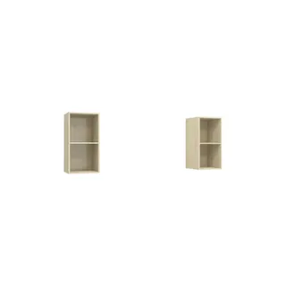 Meuble TV HELLOSHOP26 Lot de 2 meubles TV muraux modernes avec