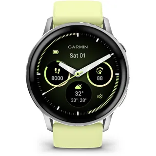 Montre sport GARMIN Venu 4 Sport et santé GPS AMOLED BT Wi-Fi 45 mm Gris / Jaune