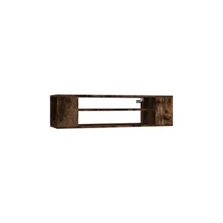 Meuble TV HELLOSHOP26 Armoire TV suspendue chêne fumé 100 x 30