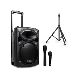 Enceinte sono IBIZA Enceinte autonome 8" 400W - USB/REC/VOX/