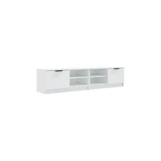 Meuble TV HELLOSHOP26 Lot de 2 meubles TV modernes en bois d'i