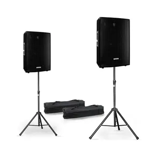 Pack sono BM SONIC Enceintes 2x700W AMP-1000 MKII Pieds+cab