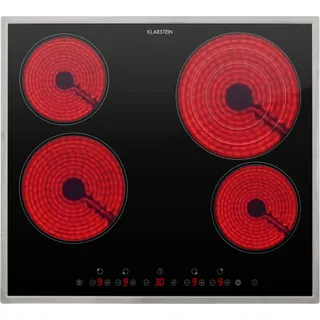 Plaque vitrocéramique KLARSTEIN Virtuosa 4 Prime 4 zones 6500 W inox