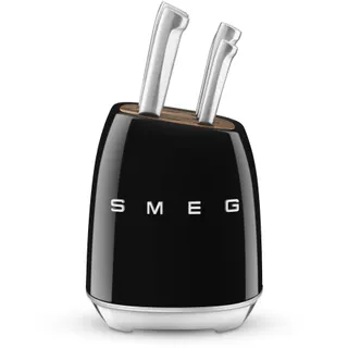 Bloc couteaux SMEG 6 pcs multi-usages noir