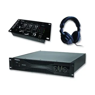 Pack sono IBIZA Pack sono ampli 2000W+Table mix+Casque