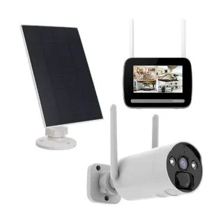 Caméra de sécurité KYF écran 7″et Caméra solaire 4MP