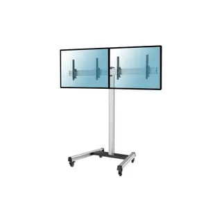 Pied TV KIMEX Support pour 2 écrans TV 43-49", H 175cm