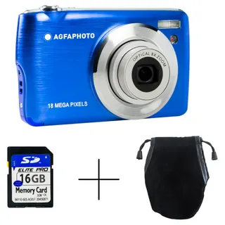 Appareil photo Compact AGFAPHOTO DC8200 Bleu Pack Etui + Carte SD 16GB