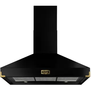 Hotte décorative murale FALCON PKR110 SUP/EXT NOIR/LAITON