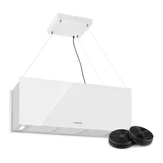 Hotte décorative îlot KLARSTEIN Kronleuchter îlot 90cm 590m³/h LED blanc