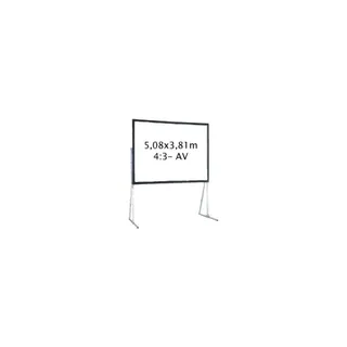 Ecran de projection KIMEX valise 5,08 x 3,81 m, 4:3- Toile Avant
