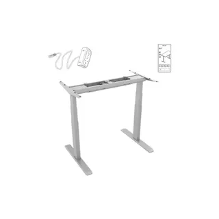 Bureau ergonomique KIMEX Pied de Bureau motorisé, Gris - Connecté
