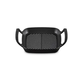 Plancha pour barbecue LE CREUSET collection barbecue 26cm noir mat