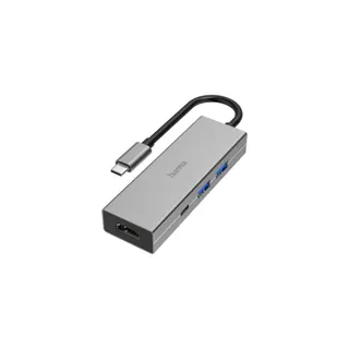 Hub USB C HAMA 4 ports, 2 USB-A, USB-C, HDMI™