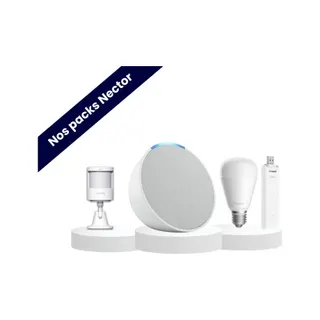 Alarme maison NECTOR Pack simulation de présence avec Echo