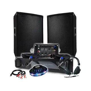 Pack sono BM SONIC Ampli 1000W, Enceintes 8" 2x300W, Mixage