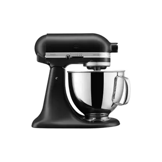 Robot pâtissier KITCHENAID 5KSM125EBM Artisan, Noir, 4,8 L, bol avec poignée, 300 watts