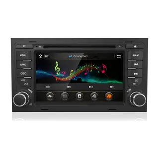 Autoradio connecté JUNSUN 7" pour AUDI A4 2000-2009 DVD CD 2Din BT