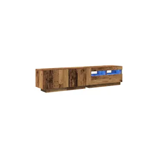 Meuble TV HELLOSHOP26 Meuble TV moderne avec lumières LED 180