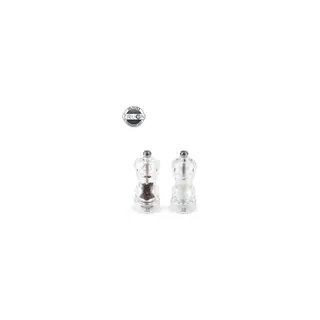 Duo moulins à poivre et sel PEUGEOT Nancy Plastique Transparent 12cm