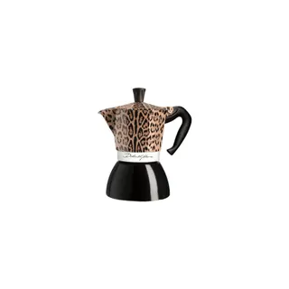 Cafetière italienne BIALETTI Moka Induction 6 cups D&G Leopard