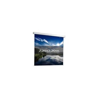 Ecran de projection KIMEX manuel 2,20 x 2,20m (1/1)- Toile blanche