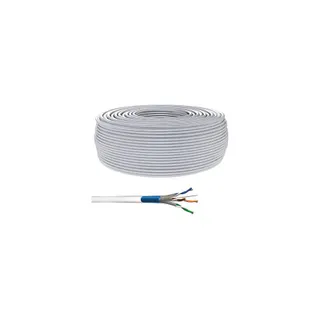 KOMELEC Câble Ethernet Cat 6a monobrin 100m