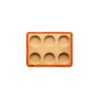 Moule à tartelette SILPAT 6 grands ronds by Maison Demarle
