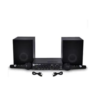 Pack sono MYDEEJAY KARAOKE 2enceintes HIFI+1ampli 100W+2mic