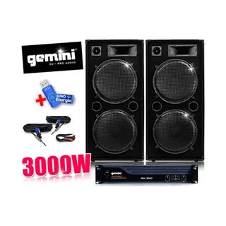 Pack sono GEMINI Pack DJ sono AMPLI , Enceintes 2x 1000W