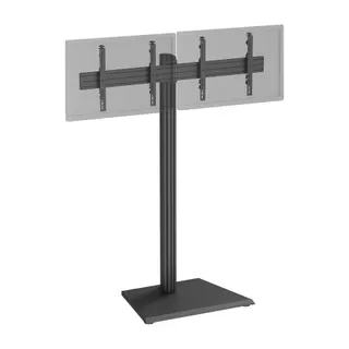 Pied TV KIMEX 2 écrans TV 43"-49", Hauteur 175cm, noir
