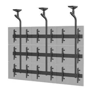 Support plafond TV KIMEX 9 écrans TV 45''- 50'', noir